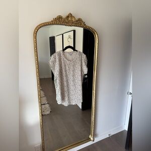 Chic Black and White Polka Dot Blouse